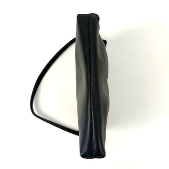 COACH Pleated Black Leather
Wristlet Wallet Clutch with Wrist Strap - Picture 4 of 7